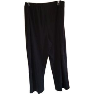 Victor Costa Occassions plus size 2X pull on dress comfy pants jet black